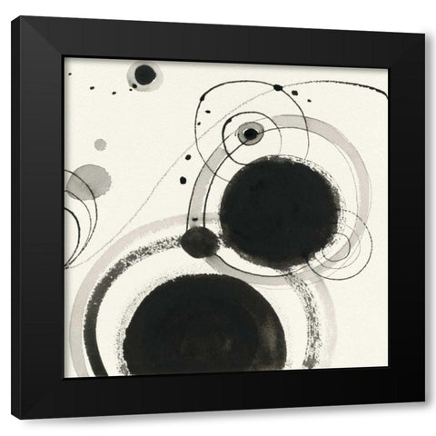Planetary III Black Modern Wood Framed Art Print by Novak, Shirley