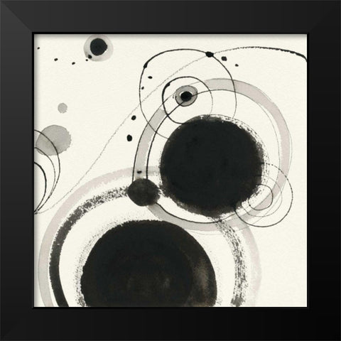 Planetary III Black Modern Wood Framed Art Print by Novak, Shirley