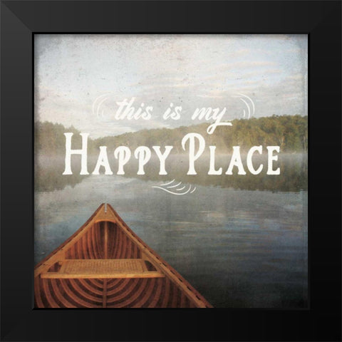 Calm Waters II no Triangles Black Modern Wood Framed Art Print by Aiken, Jess