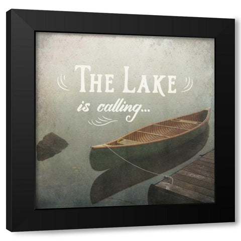 Calm Waters II no Triangles Black Modern Wood Framed Art Print by Aiken, Jess