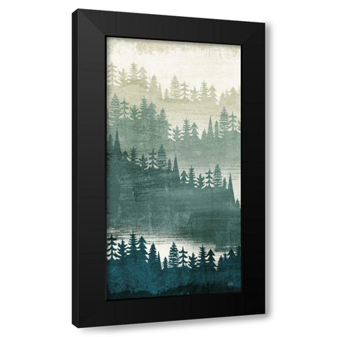 Mountainscape Panel I Black Modern Wood Framed Art Print by Mullan, Michael