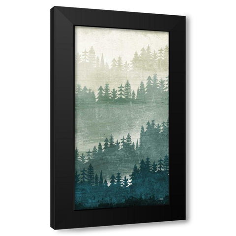 Mountainscape Panel III Black Modern Wood Framed Art Print with Double Matting by Mullan, Michael