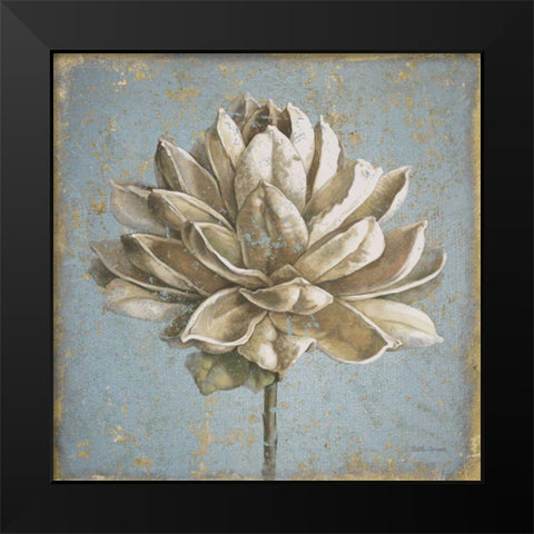 Seed Pod I no Words and Stamp Gold Black Modern Wood Framed Art Print by Grove, Beth