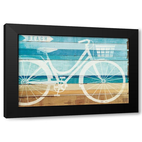 Beachscape Cruiser I Black Modern Wood Framed Art Print with Double Matting by Mullan, Michael