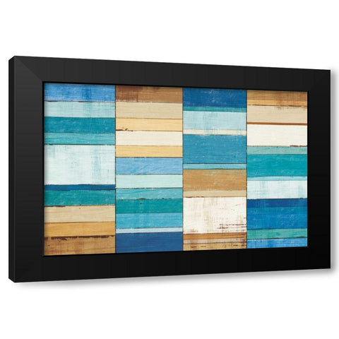 Beachscape I Black Modern Wood Framed Art Print by Mullan, Michael