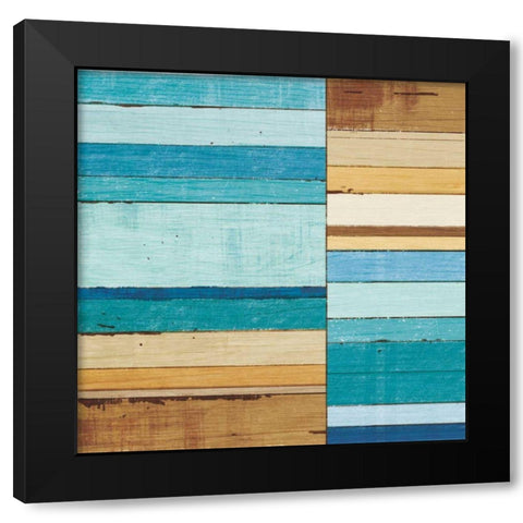 Beachscape II Black Modern Wood Framed Art Print by Mullan, Michael