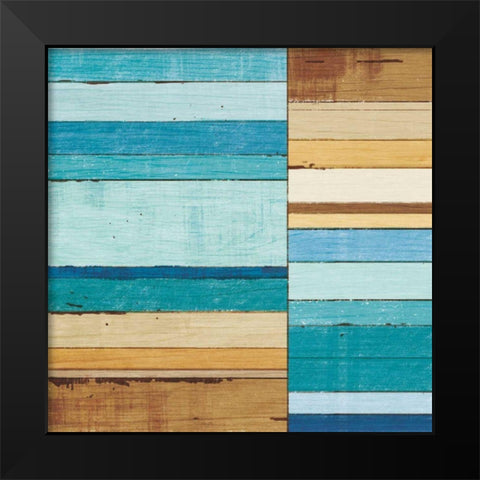 Beachscape II Black Modern Wood Framed Art Print by Mullan, Michael