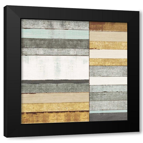 Beachscape II Gold Neutral Black Modern Wood Framed Art Print by Mullan, Michael
