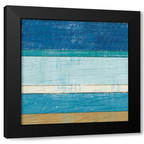 Beachscape VI Black Modern Wood Framed Art Print by Mullan, Michael