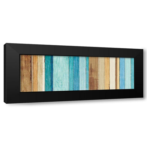 Beachscape VII Black Modern Wood Framed Art Print by Mullan, Michael
