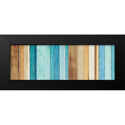 Beachscape VII Black Modern Wood Framed Art Print by Mullan, Michael