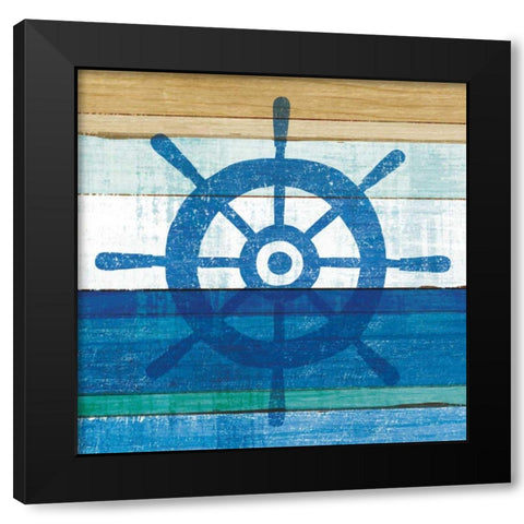 Beachscape VI Helm Black Modern Wood Framed Art Print by Mullan, Michael