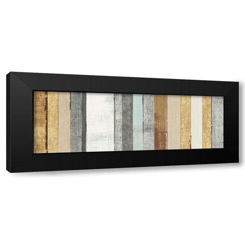 Beachscape VII Gold Neutral Black Modern Wood Framed Art Print with Double Matting by Mullan, Michael
