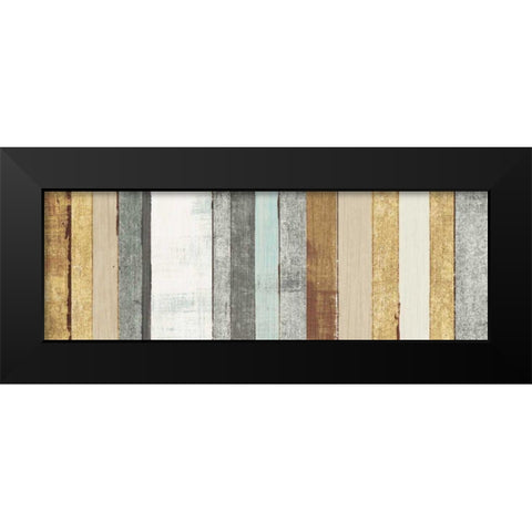 Beachscape VII Gold Neutral Black Modern Wood Framed Art Print by Mullan, Michael
