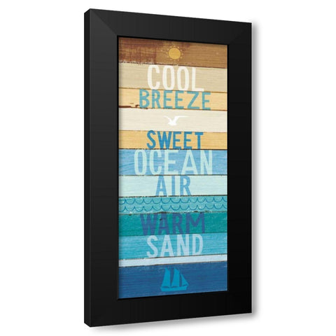 Beachscape Inspiration II Black Modern Wood Framed Art Print by Mullan, Michael