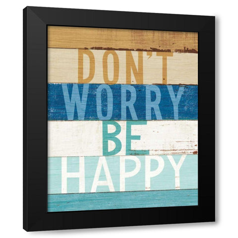 Beachscape Inspiration VI Black Modern Wood Framed Art Print by Mullan, Michael