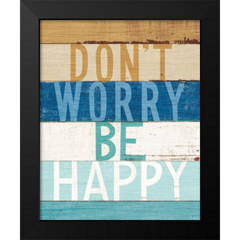 Beachscape Inspiration VI Black Modern Wood Framed Art Print by Mullan, Michael