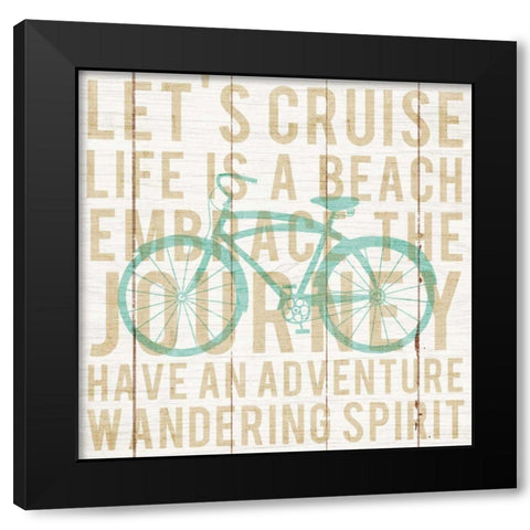 Bon Voyage Cruiser II Black Modern Wood Framed Art Print with Double Matting by Mullan, Michael