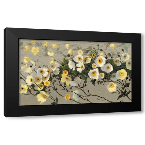 Breezes Gray Crop Black Modern Wood Framed Art Print with Double Matting by Novak, Shirley