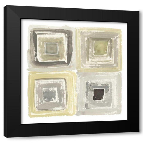 Tunnels IV Black Modern Wood Framed Art Print with Double Matting by Novak, Shirley