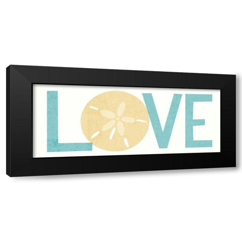 Under Sea Treasures Love Black Modern Wood Framed Art Print with Double Matting by Mullan, Michael