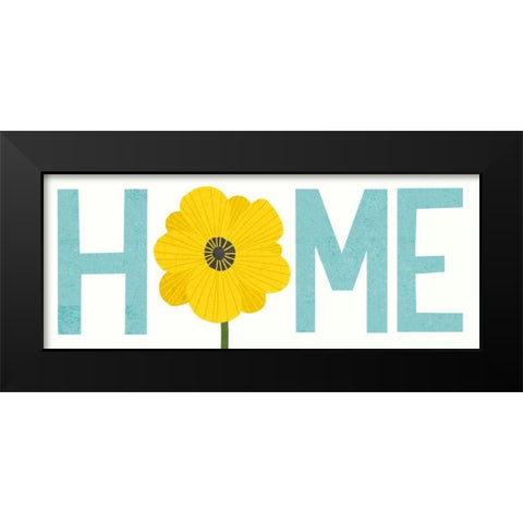 Seaside Bouquet Home Black Modern Wood Framed Art Print by Mullan, Michael