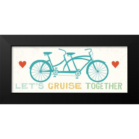 Lets Cruise Together II Black Modern Wood Framed Art Print by Mullan, Michael