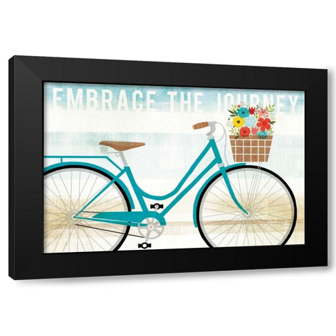 Beach Cruiser Hers I Black Modern Wood Framed Art Print by Mullan, Michael