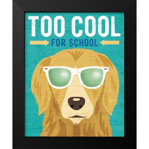 Beach Bums Golden I Cool Black Modern Wood Framed Art Print by Mullan, Michael