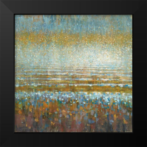 Rains over the Lake Black Modern Wood Framed Art Print by Nai, Danhui