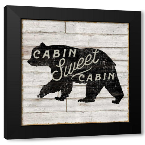 Lake Lodge IV Neutral Black Modern Wood Framed Art Print with Double Matting by Schlabach, Sue