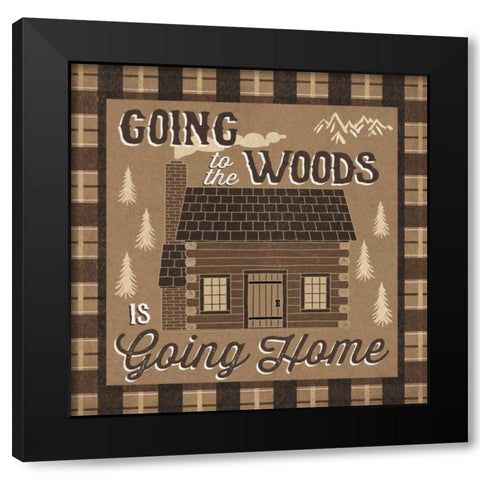 The Great Outdoors I Black Modern Wood Framed Art Print with Double Matting by Marshall, Laura