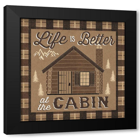 The Great Outdoors II Black Modern Wood Framed Art Print with Double Matting by Marshall, Laura