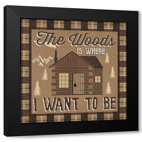 The Great Outdoors IV Black Modern Wood Framed Art Print by Marshall, Laura