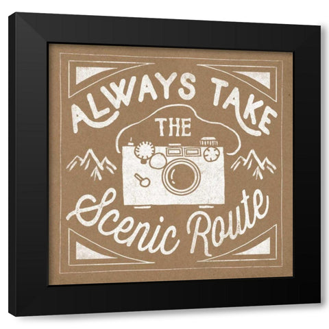 The Great Outdoors VIII Black Modern Wood Framed Art Print with Double Matting by Marshall, Laura