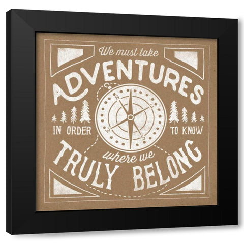 The Great Outdoors X Black Modern Wood Framed Art Print with Double Matting by Marshall, Laura