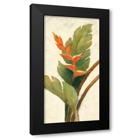 Halconia Blossom on White Black Modern Wood Framed Art Print by Hristova, Albena