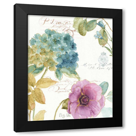 Rainbow Seeds Botanical I Black Modern Wood Framed Art Print by Audit, Lisa