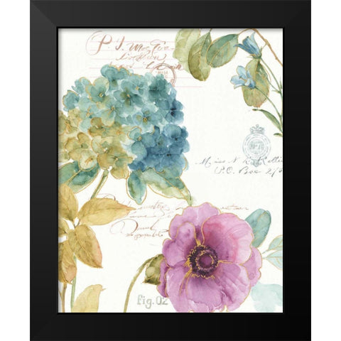 Rainbow Seeds Botanical I Black Modern Wood Framed Art Print by Audit, Lisa