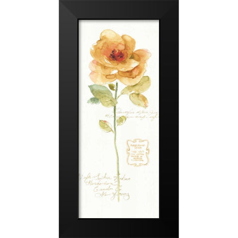 Rainbow Seeds Loose Floral III Black Modern Wood Framed Art Print by Audit, Lisa