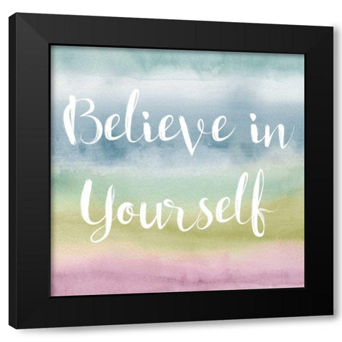 Rainbow Seeds Painted Pattern XIV Cool Believe Black Modern Wood Framed Art Print by Audit, Lisa