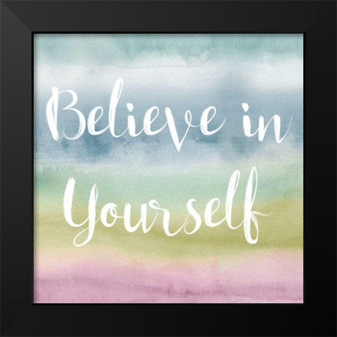 Rainbow Seeds Painted Pattern XIV Cool Believe Black Modern Wood Framed Art Print by Audit, Lisa