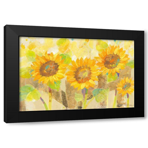 Turn to the Sun Black Modern Wood Framed Art Print by Hristova, Albena