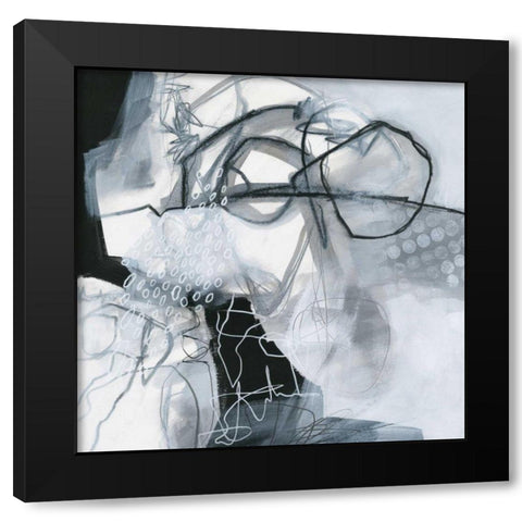 Whats Happening VI Black Modern Wood Framed Art Print by Davies, Jane
