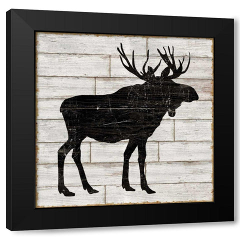 Lake Lodge I Neutral no Words Black Modern Wood Framed Art Print with Double Matting by Schlabach, Sue