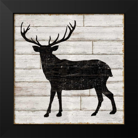 Lake Lodge II Neutral no Words Black Modern Wood Framed Art Print by Schlabach, Sue