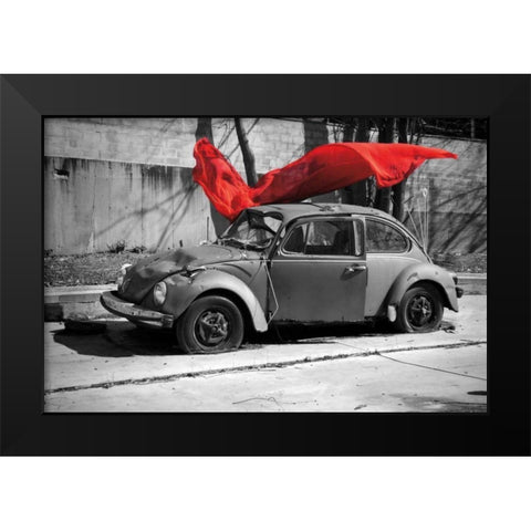 Flow II Black Modern Wood Framed Art Print by Marshall, Laura