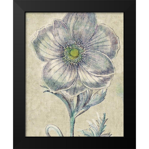 Belle Fleur II Crop Linen Black Modern Wood Framed Art Print by Schlabach, Sue