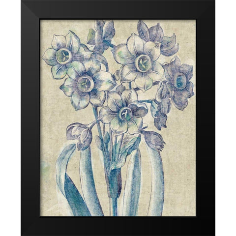 Belle Fleur IV Crop Linen Black Modern Wood Framed Art Print by Schlabach, Sue