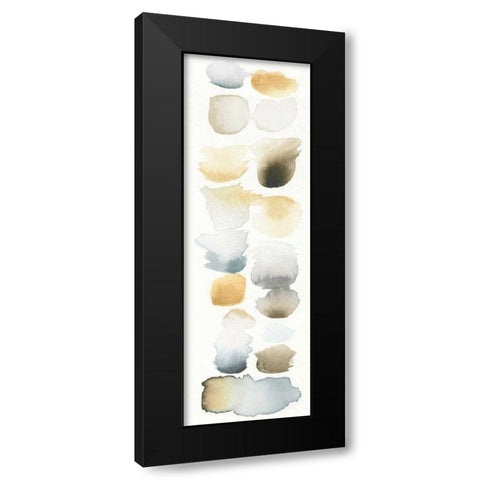 Watercolor Swatch Panel Neutral II Black Modern Wood Framed Art Print by Elyse, DeNeige